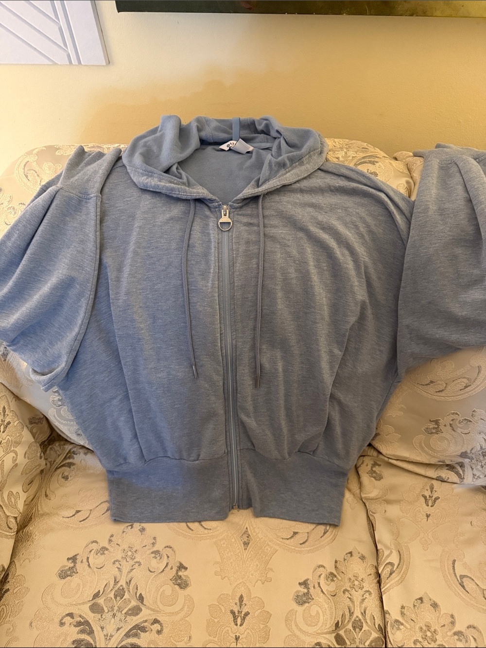 Athleta Light Blue Women's Zip-Up Hoodie